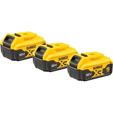 Kit de inicio DeWALT 18V 3 baterías 5Ah DCB184P3