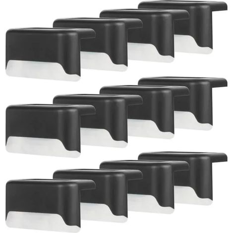 Lot De 12 Lampes Solaires De Terrasse, Lumières Led Étanches Pour Extérieur, Clôture, Escalier, Mur, Terrasse, Cour, Chemin, YYV (1/4)