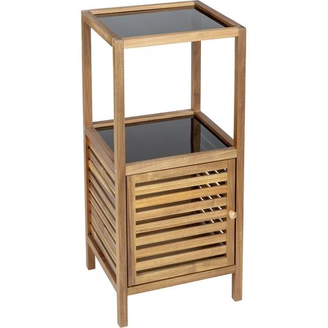 Badezimmerregal aus Akazienholz FONDI, H. 86 cm