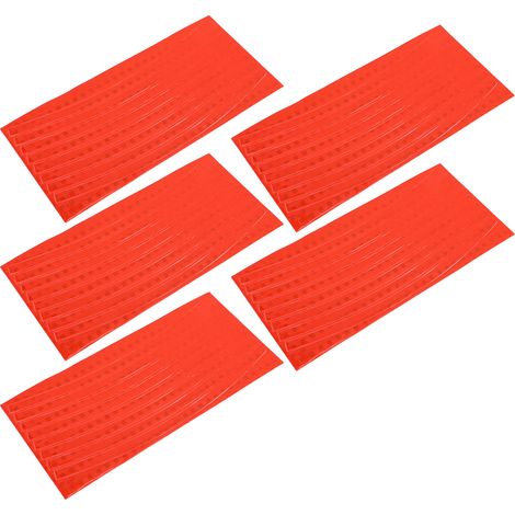 Lot de 2 autocollants réfléchissants pour jantes de VTT, résistants aux variations de température, orange (1/5)