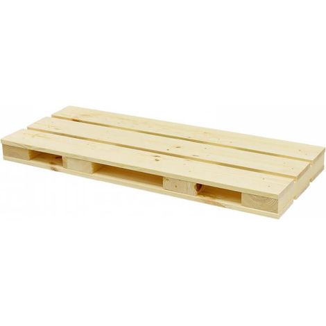 Natürliches Holzregal in Form einer Kimono-Palette