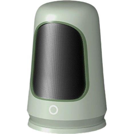Mini radiateur de bureau, radiateur d'appoint portable 1001 W avec protection contre la surchauffe et le basculement, ventilateur de chauffage PTC compact pour bureau et chambre(vert foncé) (1/5)