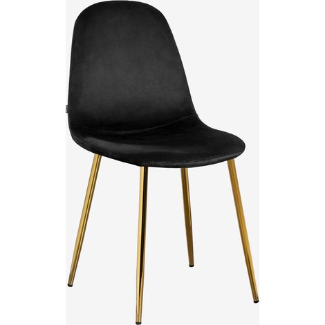 Silla de comedor tapizada Glamm SKLUM Dorado (1/5)