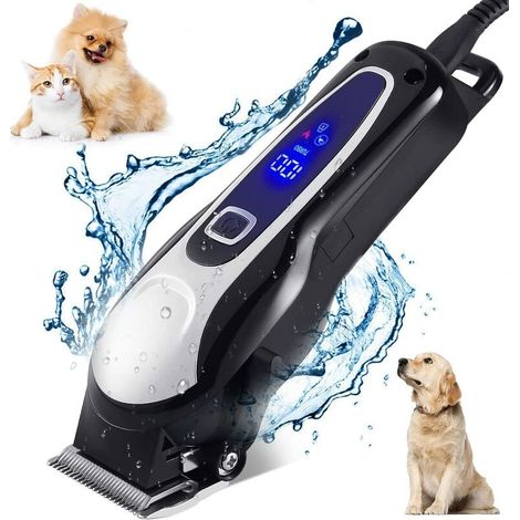Cortapelos profesional para perros Crediri, cortapelos eléctrico inalámbrico para pelo largo, cortapelos profesional para perros y gatos, kit de aseo para mascotas, cuchilla afilada segura, bajo nivel (1/4)