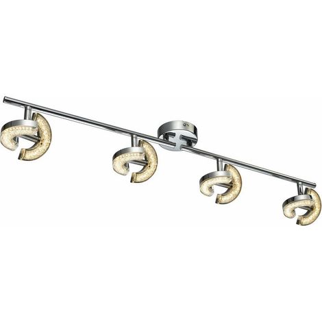 Plafonnier chrome réglable 8 spots LED 3W Reality Semic