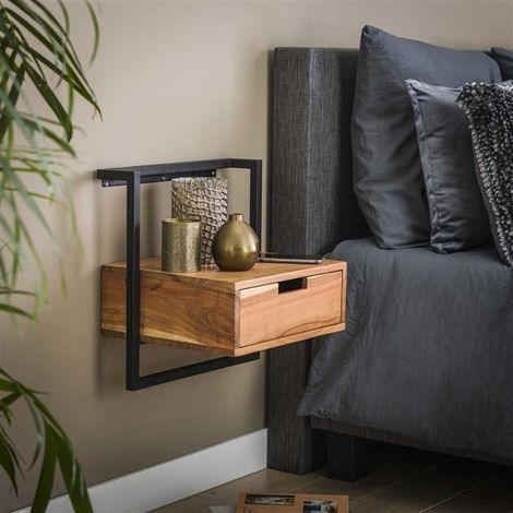 Industrial Bedside Table Doley (1/4)