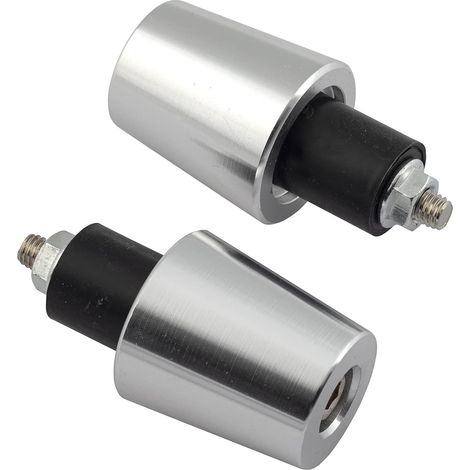 Estabilizador de manillar para motocicleta, aluminio, plateado (1/3)