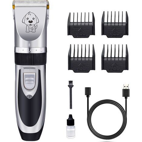 Filiyano-Tondeuse pour chiens, chats et autres animaux de compagnie, rechargeable et silencieuse.