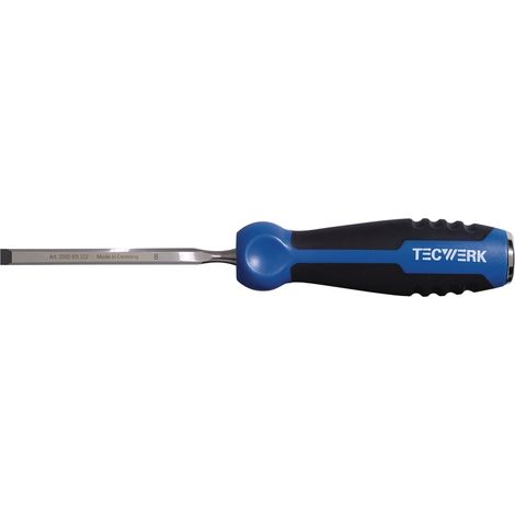 Stechbeitel Schneiden-B.10mm m.Schlagknopf CV-Stahl TECWERK
