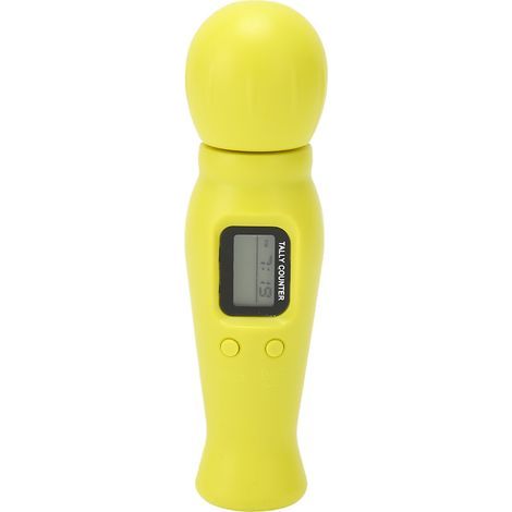 Compteur de perles digital avec rétroéclairage LED, fonction boussole, affichage de l'heure, tasbih électronique pour méditation et relaxation, couleur jaune (1/5)