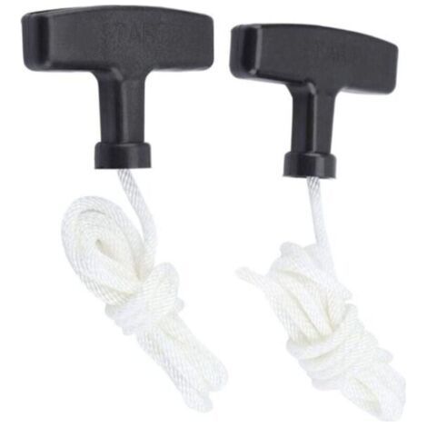 2 Pièces Corde de Début de Recul, Corde de Départ et Poignée, Corde de Démarrage pour Tondeuse à Gazon,pour Tondeuse à G (1/4)
