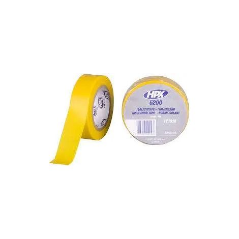 Ruban isolant PVC TAPE 5200, jaune, 15 mm x 10m