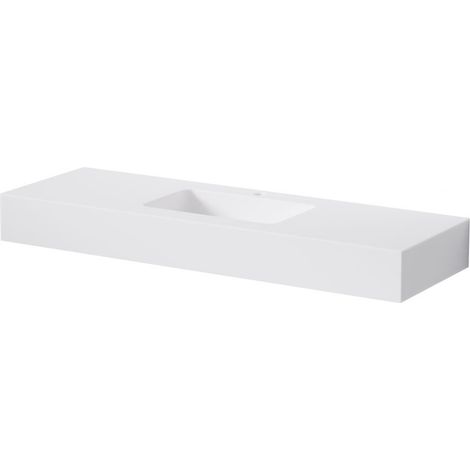 Steinberg Serie 444 Lavabo mural, 1000x400x130mm, SOLIDSurface, 1