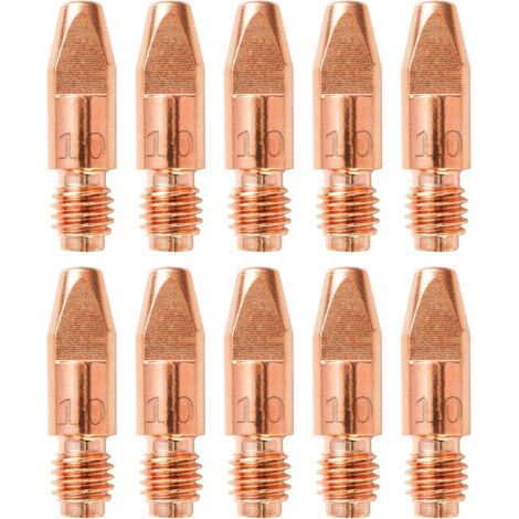 10PCS MIG MB 36KD Accessoires de Soudage 1,0MM Pièces d'usure Pointe de Contact Buses de Soudage 0.040\" Torche de Soudage Embout de Contact M8x30mm Accessoires pour Poste à Souder Consommabl (1/5)