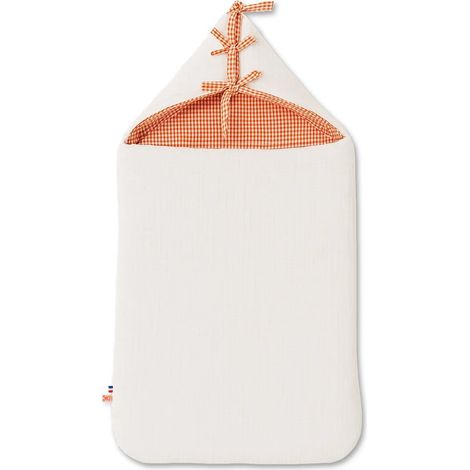 Nid d'Ange Bébé Gigoteuse de Naissance en Coton Biologique Blanc 75 x 40 cm TOG 2 - PANGIVO (1/5)