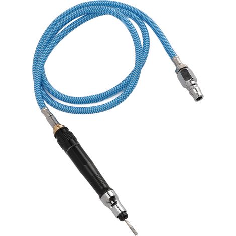 Stylo pneumatique à meuler 70000 tr/min, raccord NPT 1/4", mini outil de polissage et découpe avec pince 3 mm et 10 embouts (1/5)
