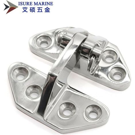 Charnière de pont en acier inoxydable 316, charnière marine, charnière papillon 68Charnière à goupille métallique 70 mm pour accessoires marins et yachts, 68Charnière papillon en acier inoxydable 316