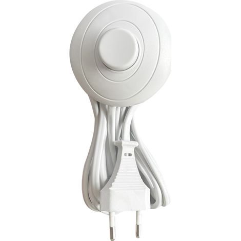 TIBELEC Cordon et interrupteur en plastique TIBELEC, 500 W blanc