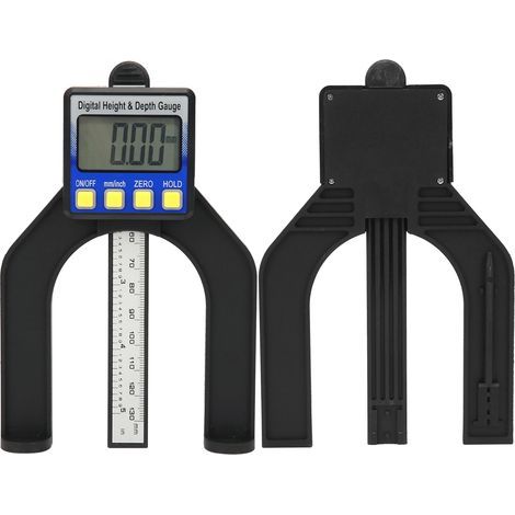 Sanpyl Jauge de Profondeur magnétique, jauge de Profondeur à Double Usage Haute sensibilité, Bricolage de Haute précision 0-80mm pour la Mesure du Travail du Bois (1/5)