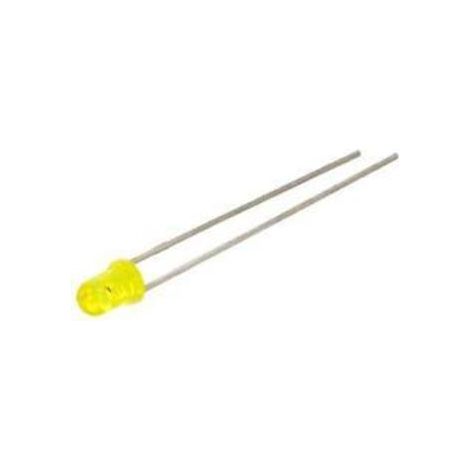Diodo LED AMARILLO 3mm 2-2,5V 60º 1NHSH6D