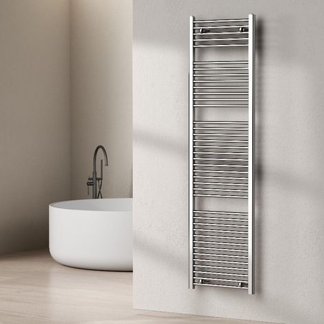 Termoarredo Scaldasalviette Bagno 180x45 Cm Cromato Dritto Interasse 40 Cm Warm (1/2)