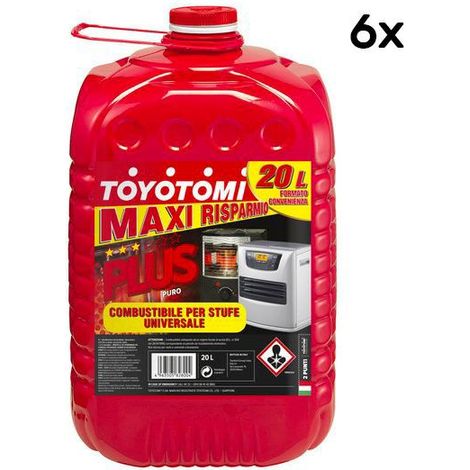 Combustibile per Stufe Toyotomi Plus 20 Tanica 20 LT - 6 PEZZI