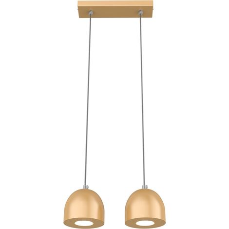 LUMICOM  CAMPANELLA Sospensione, 2X GU10, max 33W, metallo, anodic gold, D.12cm (1/2)