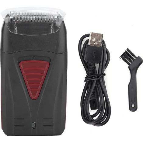 Tondeuse Barbe Électrique USB Homme - Rasoir à Barbe Précision SK-328 Noir (1/5)