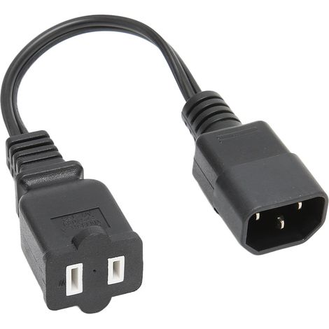 Câble adaptateur secteur étanche IEC320 C14 vers 115R mâle-femelle pour lampe de bureau, appareil photo numérique, projecteur 100-250 V (1/5)
