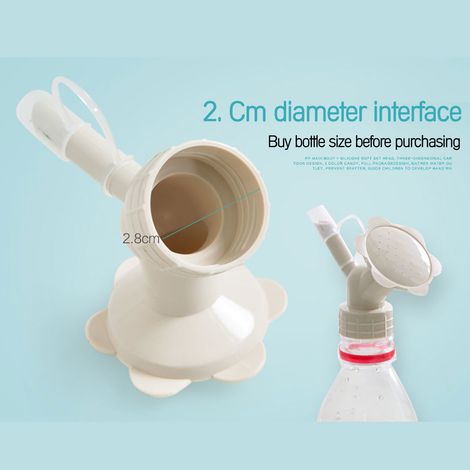 Adaptateur double bec verseur pour bouteille en plastique, idéal pour arroser les plantes ou les fleurs. (1/5)