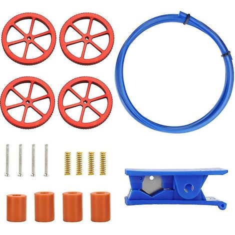 18 Stück verschleißfeste Nivelliermuttern, 1 m Capricorns-Schlauch, PTFE-Schlauch-Set für 3D-Drucker (1/4)