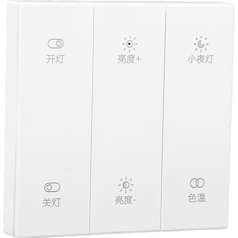 Intelligenter Lichtschalter, 3-fach, Bluetooth 2,4-GHz-Verbindung, drahtloser Steuerungsschalter für Haushaltsgeräte (1/5)