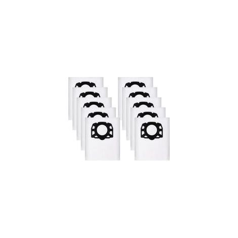 Lot de 10 sacs filtrants non tissés de rechange KFI 487, sacs d'aspirateur pour Karcher WD4 WD5 WD6 WD5P WD6P Premium MV4 MV5 MV6, filtre polaire Bags 2.863006.0 spécialement conçus pour les (1/3)