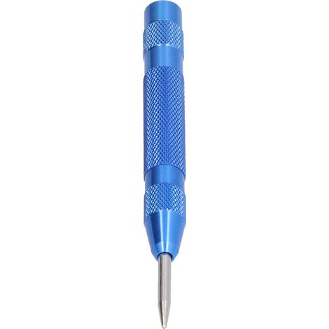 Poinçon automatique centreur en acier trempé pointe amovible positionneur force réglable outil de perçage bleu (1/5)