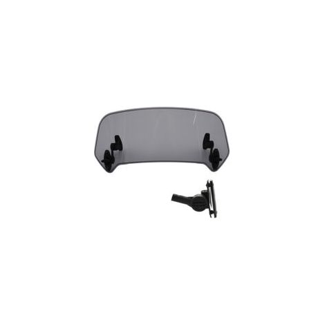 Couleur de fumée Extension Bulle Moto - Extension Pare Brise Moto Universel Moto Clip réglable Pare-Brise-Vent Accessoires de Pare-Brise