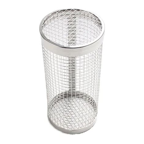 Ensemble de panier à griller rond pour barbecue, rouleau en maille d'acier inoxydable antiadhésive avec fourchette pour grillades en extérieur, 20 x 9,5 cm (1/5)