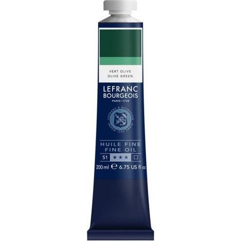 Peinture à l'huile - Fine - Vert olive - 541 - Lefranc Bourgeois - 200ml (1/2)