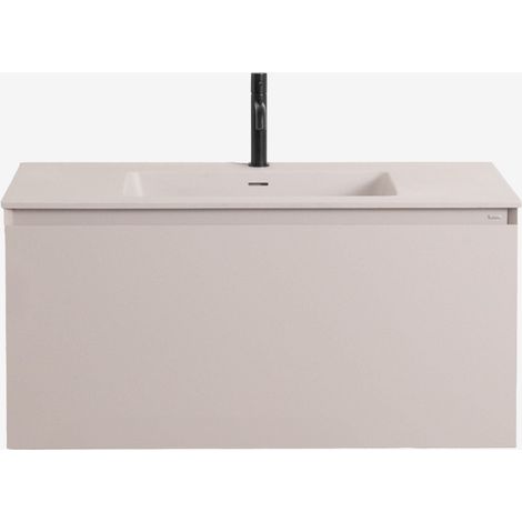 Ensemble de meubles de salle de bain en bois Macrae avec lavabo intégré SKLUM