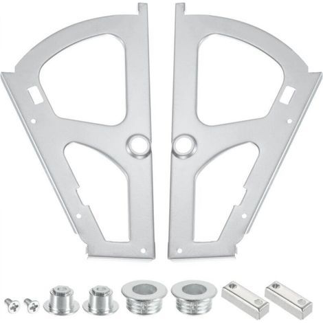 Charnières de tiroir à chaussures à 1 couche, 2 pièces de remplacement en acier inoxydable pour armoires, armoires, gris (1/5)