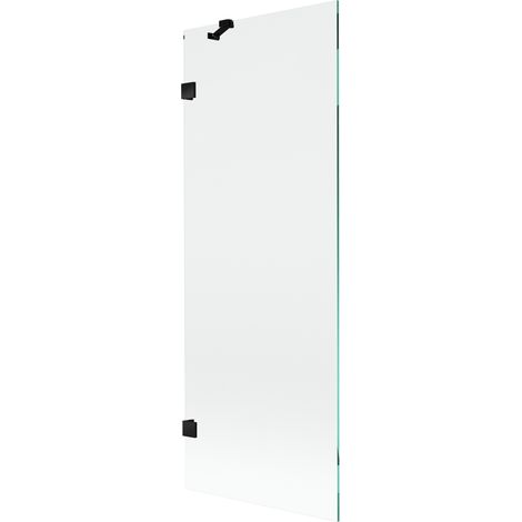 Mexen Lunar paratia per vasca da bagno a 1 anta 70 x 150 cm, trasparente, nero - 897-070-000-70-00 (1/5)