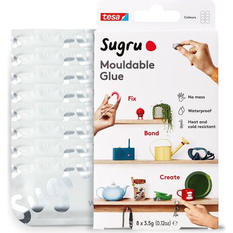 Adesivo tesa sugru modellabile impermeabile resistente UV 8 pezzi (1/5)