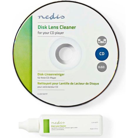 Nedis CD LinsenreinigerCleaner / Reinigungsdisk / 20 ml / CD-Player