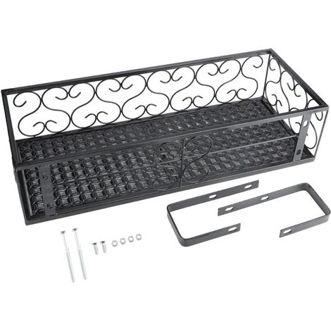 Étagère décorative pour pot de fleurs Zoternen, support pour plantes, balcon, fer (1/4)