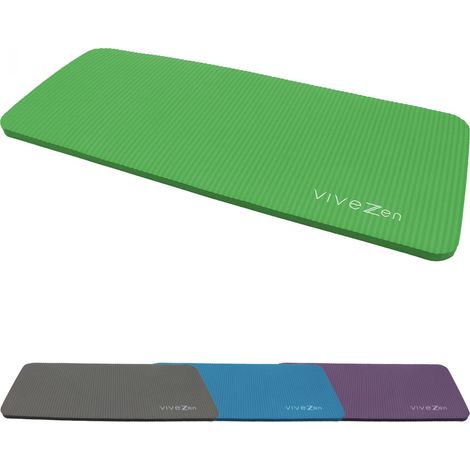 Tapis de yoga, de gym pour genoux 60 x 25 x 1,5 cm - Vert - Vivezen