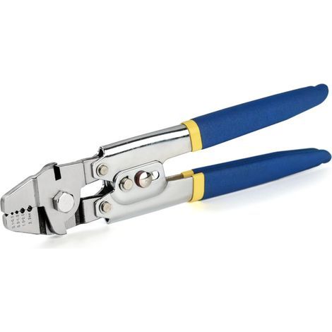 Outil de serrage de corde de fil de serrage de câble en aluminium à manches ovales poussée à ratchet outil double échec (1/5)