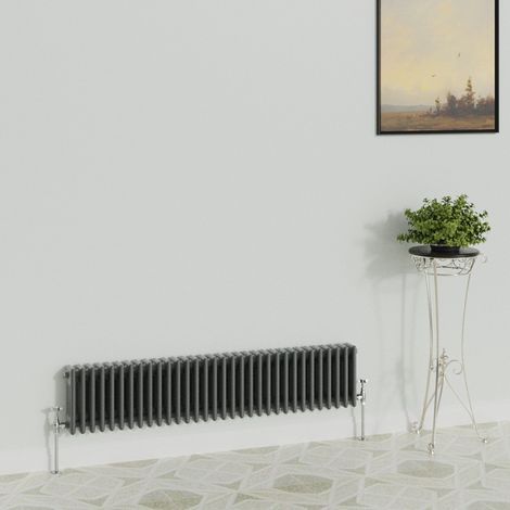 WarmeHaus Traditional Radiator Anthracite 3 Column 300x1462mm (1/5)