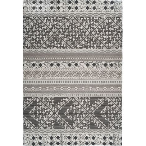 Tapis extérieur yoga 200 taupe crème - 160 x 230 cm