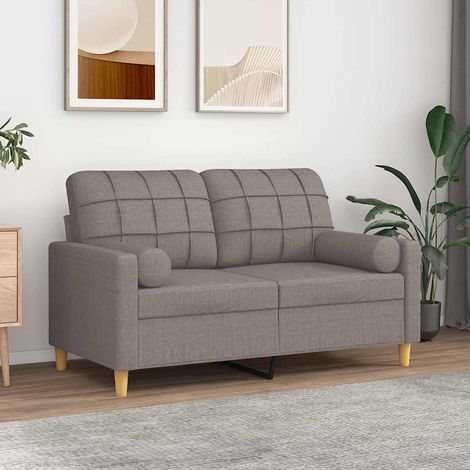 vidaXL Cojines decorativos 2 uds tela gris taupe 15x50 cm (1/5)