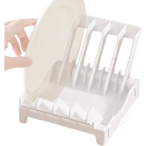 Étagère de rangement pour assiettes, égouttoir vertical, égouttoir à vaisselle vertical, SPU robuste en acier inoxydable, support (1/5)