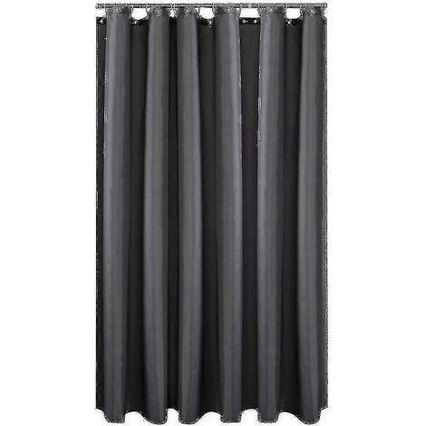 Wasserdichter Duschvorhang, Duschvorhang-Einlage für Badezimmer – 180 x 180 cm – Dunkelgrau (1/5)